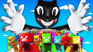 MASSIVE CARTOON CAT vs 1,000,000 RAGDOLLS (Fun With Ragdolls: The Game 2.0 Funny Gameplay)