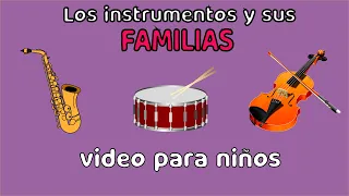 🎸 🎷 Las familias de instrumentos (video para niños)