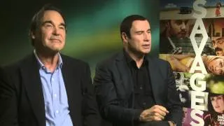 John Travolta and Oliver Stone Interview - Savages