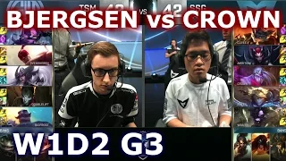 TSM vs SSG W1D2 - BJERGSEN vs CROWN Player Experience Stream | Group D LoL S6 Worlds 2016