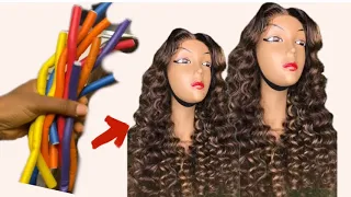 How to achieve a perfect heatless waves using bending rollers #howto #longhair #foryou #fypシ