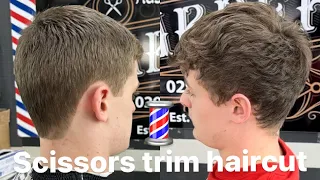 Men’s hairstyles.learn how to do a haircut with scissors #tutorial #hairsalon #bestbarber #learning