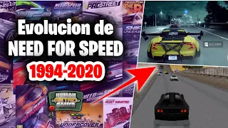 Evolución de Need for Speed ​​Games 1994 - 2021