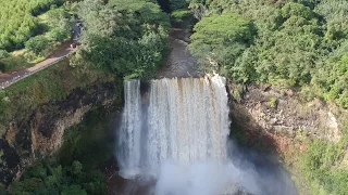 Wailua Falls Kauai Drone Video