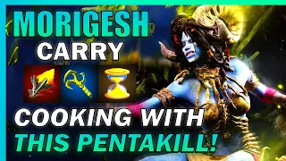 Getting a PENTAKILL on my first attempt with MORIGESH ADC! - Predecessor Gameplay