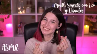 ASMR | Mouth sounds extremadamente intensos con eco y visuales super relajantes | BlueYeti