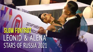 Slow Foxtrot = Leonid Alexandrin & Alena Matiukhina = Stars of Russia 2021 Ballroom