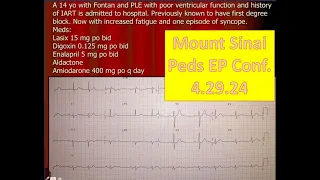 Mount Sinai Pediatric EP Conference 4.29.24