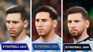 eFootball 2022 vs 2023 vs 2024 | Graphics Evolution | Analista De Bits