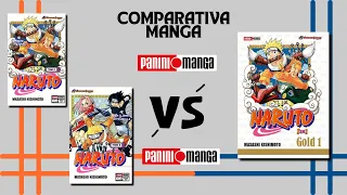 Naruto gold vs Naruto regular | Comparativa manga | Panini manga México