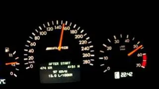 0-200 Km/h 14,5 sec in my E55 Supercharged 2001 W210 1890 KG