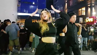 20220604 hongdae busking 댄스팀(전 RED SPARK멤버) 블랙미스트(BLACK MIST) 02 - BLACKPINK - 'How You Like That'