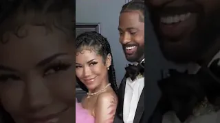 Jhené Aiko and Big Sean being cute together