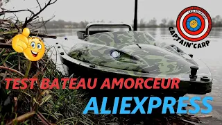 TEST du bateau amorceur ALIEXPRESS*pêche de la carpe*