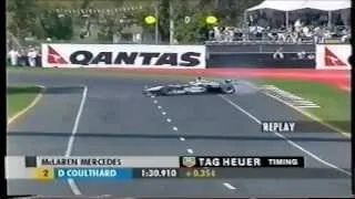 Crash Coulthard Qualifying Australian GP 2000