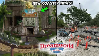 Dreamworld's NEW Roller Coaster! Huge Jungle Rush / Rivertown Update | Gold Coast Theme Park Video