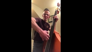 Folsom Prison Blues rockabilly tutorial double bass