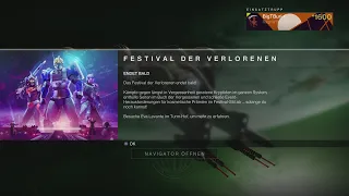 Destiny 2#074 Weekly Reset 01.11.22 "Übersicht" | Festival der Verlorenen | Gambit Booster😄[HD][PS5]