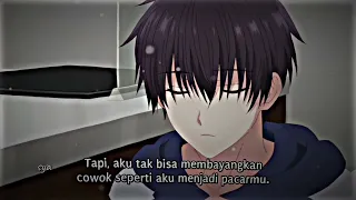 story Wa anime sad - "kenapa cewek secantik kamu,mau sama laki² seperti aku ini?"🥀💔