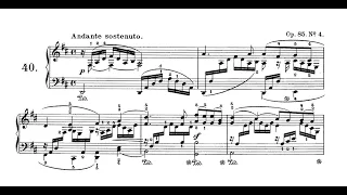 Mendelssohn - Song without Words, Op. 85, No. 4 in D Major, "Elegy": Andante sostenuto