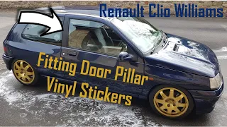 Ep 8 - Clio Williams Door Pillar Vinyl Stickers