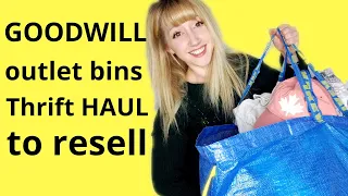 Goodwill Outlet Bins Thrift Haul to Resell on Poshmark | Buying Vintage & Modern to Sell Online