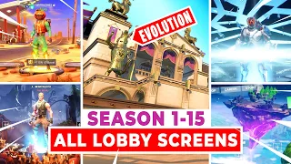 Complete Evolution of the Fortnite Lobby Screen (Season 1-15)