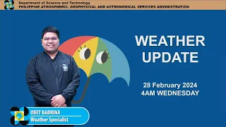 Public Weather Forecast issued at 4AM | February 28, 2024 - Wednesday