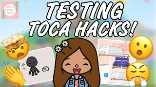 TESTING TOCA HACKS / SECRETS! 🤯😤👏 TOCA BOCA 🌎