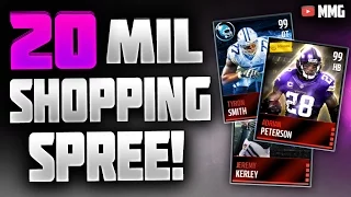 HUGE 20 Million Coin Shopping Spree! Madden Mobile