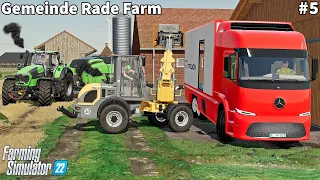 Delivery of Chicken & Pig Feed, Wheat Harvesting & Baling Straw│Gemeinde Rade│FS 22│Timelapse#5