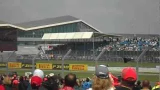 2012 British Grand Prix 1st Lap from Abbey Chicane