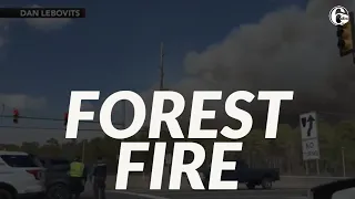 NJ forest fire 40% contained; nearby homes, businesses damaged in Ocean County