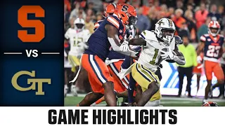 Syracuse vs. Georgia Tech Game Highlights | 2023 ACC Football