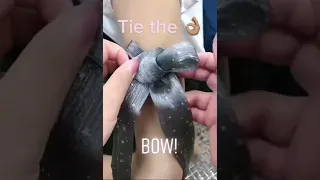 How to tie the perfect bow