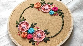 Hand Embroidery Hoop Art with Free Pattern / Embroidery For Beginners / Gossamer