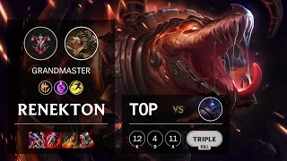 Renekton Top vs Jax - KR Grandmaster Patch 11.17