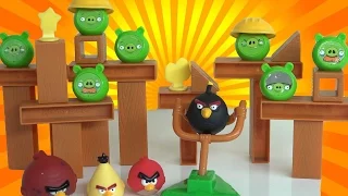 Angry Birds Mattel part 1 / Angry Birds vs Bad Piggies / Энгри Бердс новые серии / SanSanychTV