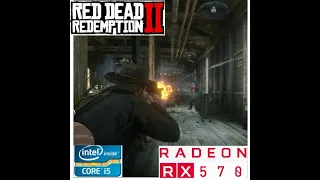 Red Dead Redemption 2 gameplay Rx570-4gb i5-3470s low spec pc