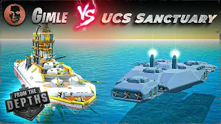 Gimle VS. UCS Sanctuary - From the Depths Battleship Battle