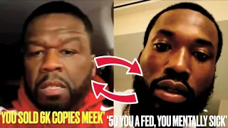 50 Cent & Meek Mill HEATED EXCHANGE After Meek DEFENDS Diddy’s Son King Combs From 50’s WRATH