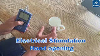 How to use electrical stimulation to practice hand opening after stroke