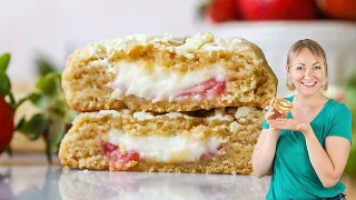 Strawberry Cheesecake Stuffed Inside a Gourmet COOKIE!
