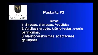 Kūno lavinimo modulis. 2 paskaita.