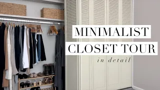MINIMALIST CLOSET TOUR in detail & for all 4 seasons
