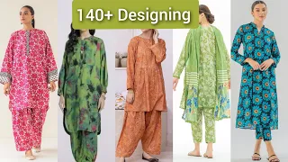 140+ Summer lawn casual dresses designing making details #easy #summer#fashion