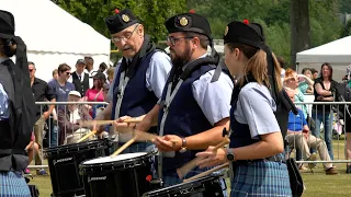 RAF Lossiemouth Pipes & Drums compete in Grade 3 RSPBA Competition at 2023 Aberdeen Highland Games