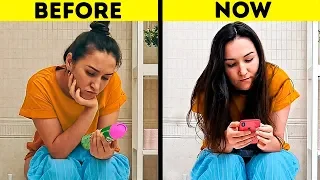 LIFE BEFORE AND AFTER SMARTPHONES || 22 Funny Life Situations