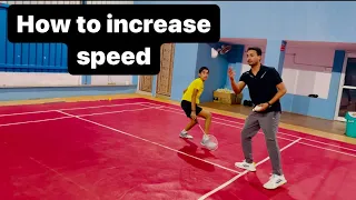 How to increase speed in badminton// how to increase footwork in badminton? #badminton