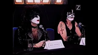 KISS on Sweden's ZTV - 1996 press conference & concert footage, 1998 interview